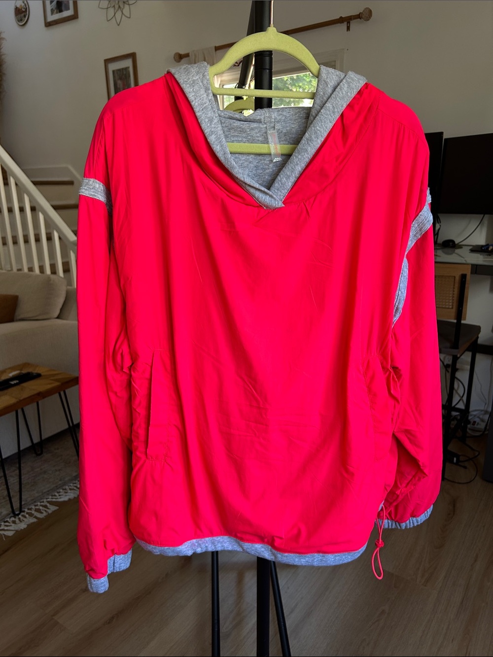 NWT Free People Movement Reversible Hoodie. M. PTP 26”. Flawed. See description